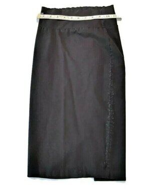 Classic Black Body By Victoria Pencil Skirt Fitted Stretch Cotton Blend 23g